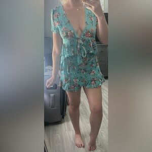 NWT 2 piece wrap top and Skort